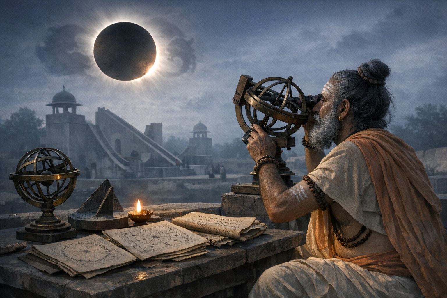 Solar Eclipse in Ancient India: Historical Records and Science
